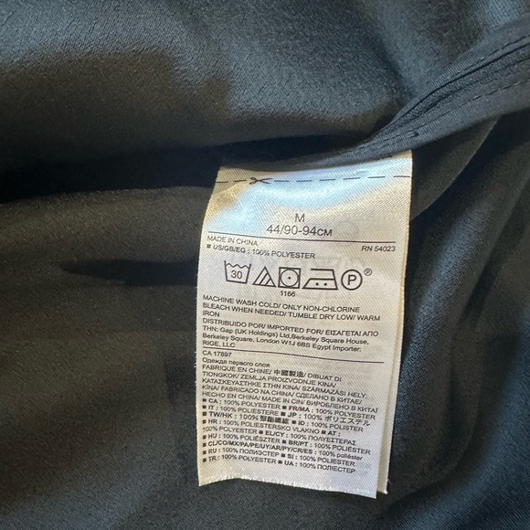 Banana Republic Black Button Up Short Sleeve Collared Jacket size Mecium - Picture 4 of 4